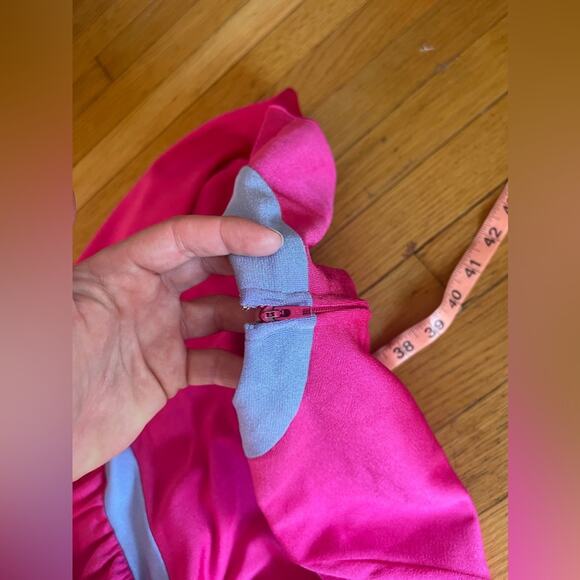 70s Vintage Robert David Morton Color Block Long Sleeve Dress - Picture 5 of 7